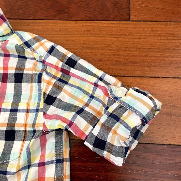Janie & Jack Lot Boys Polo Button Down Tops Plaid 12-18 months / 18-24 momths - Picture 3 of 12